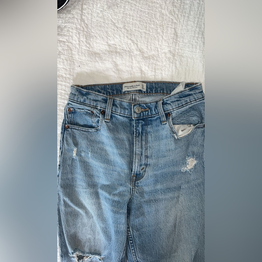 Frayed Ripped Abercrombie Jeans